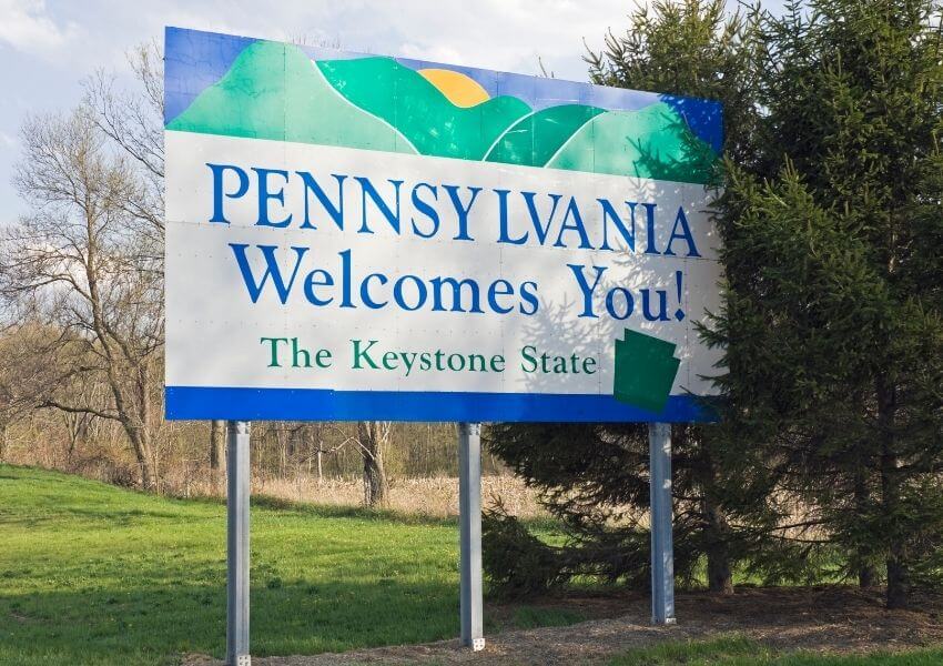 PA sign  